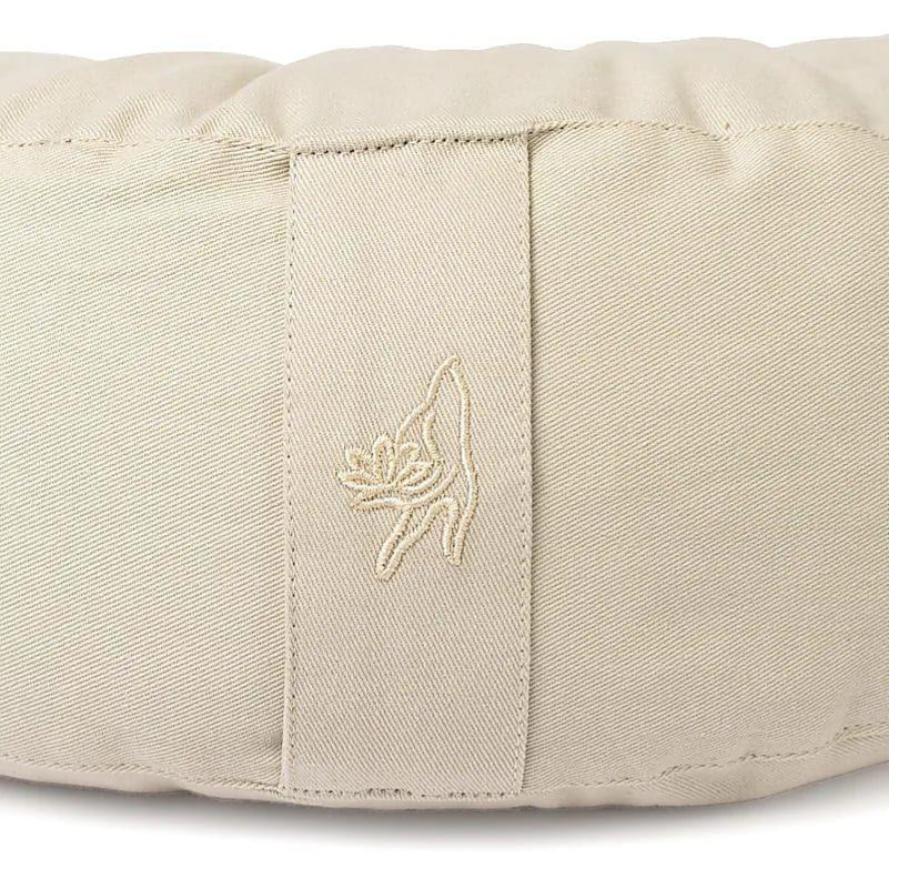 Meditatiekussen halve maan - beige BIO - Afbeelding 2