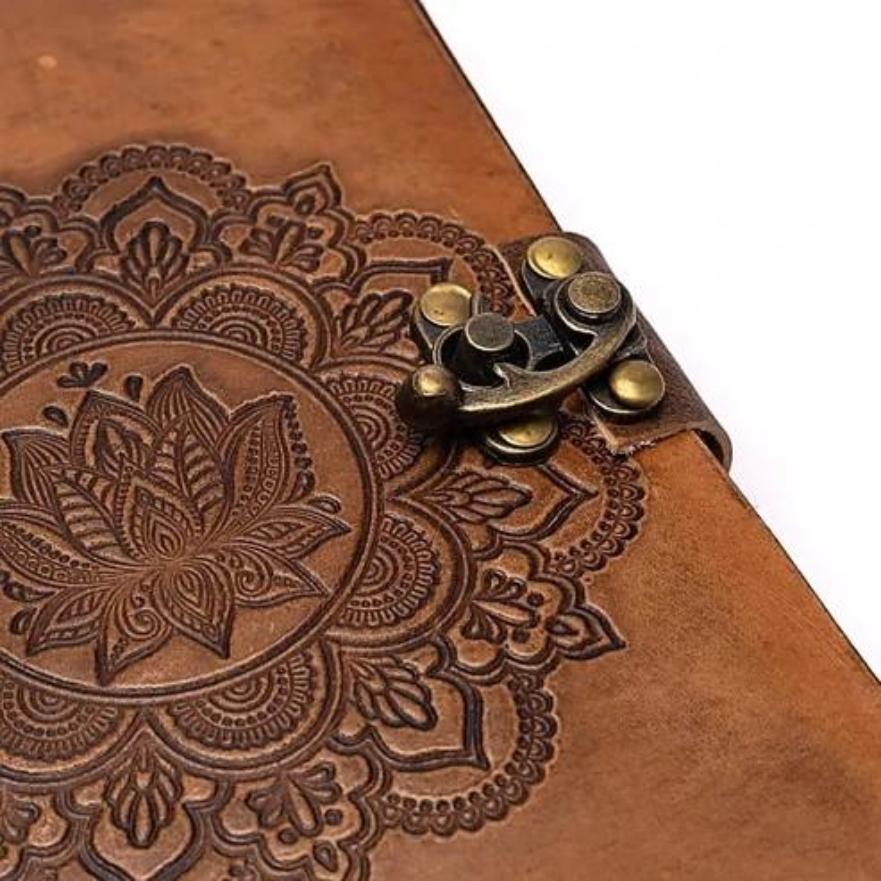 Notitieboek Mandala met slot - Vegan - Afbeelding 3