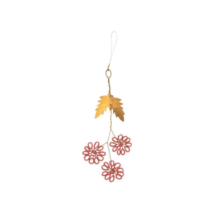 Beads Flowers Coral