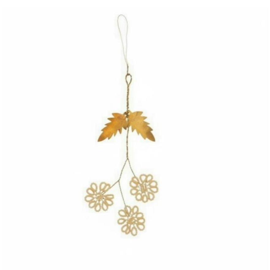 Beads Flowers Ecru