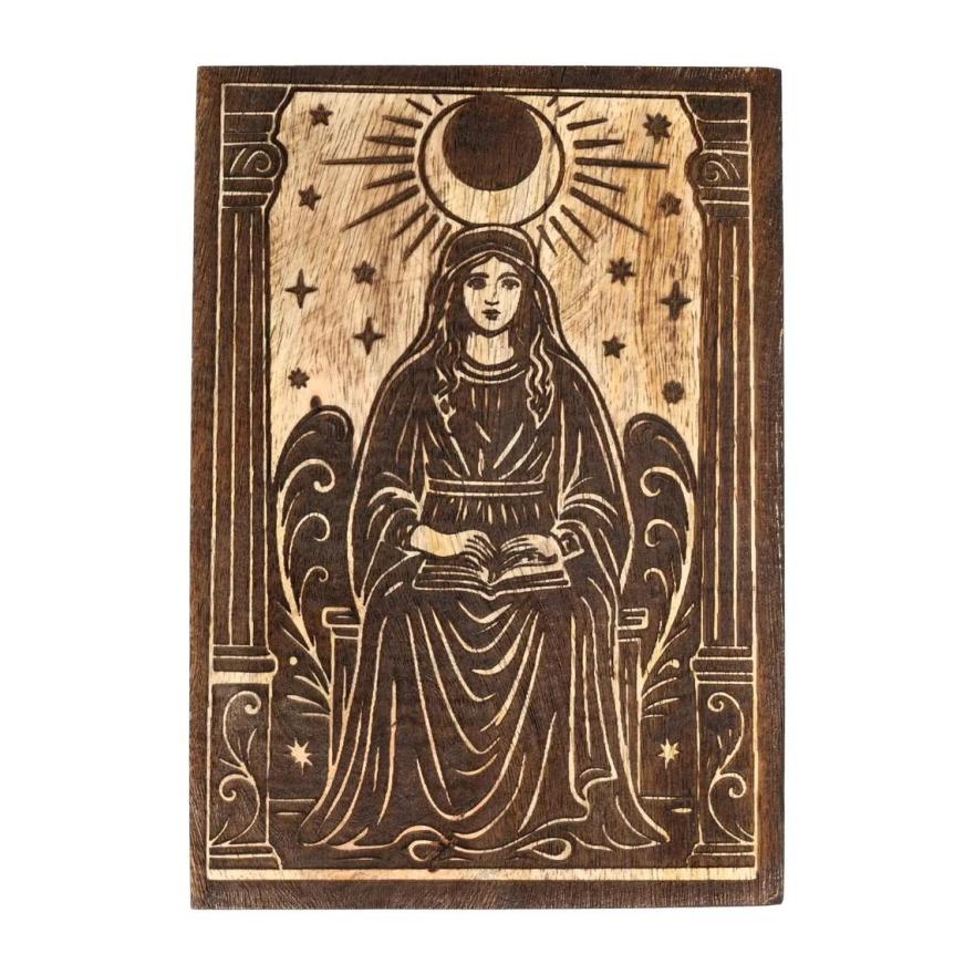 Tarotdoos Priesteres - zwart mangohout